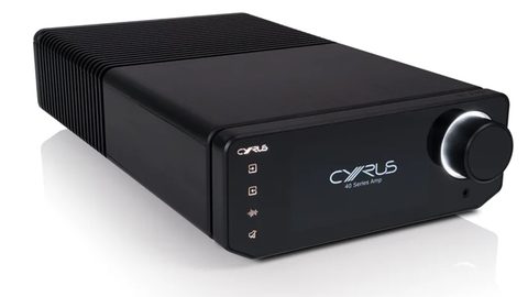 Cyrus Audio 40 AMP integrated amplifier with OLED display and rotary volume knob