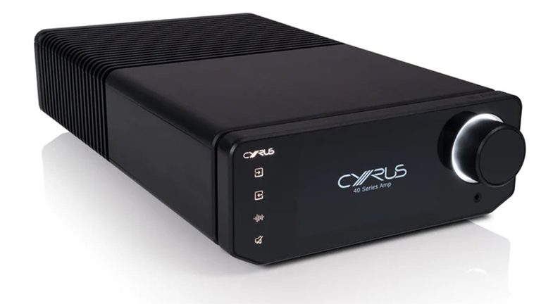 Cyrus Audio 40 AMP integrated amplifier with OLED display and rotary volume knob